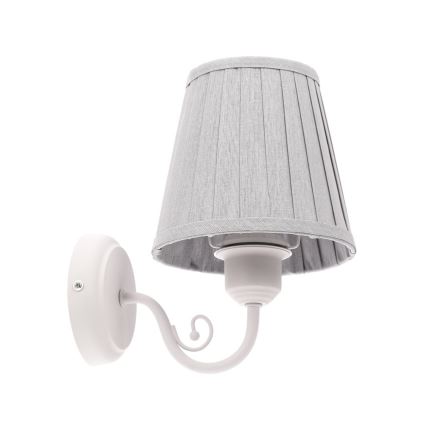 Sienas lampa FIREZ 1xE27/40W/230V balta/pelēka