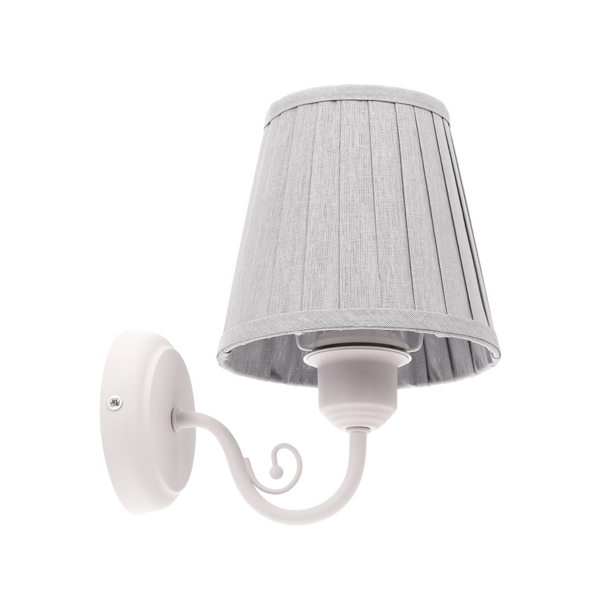 Sienas lampa FIREZ 1xE27/40W/230V balta/pelēka