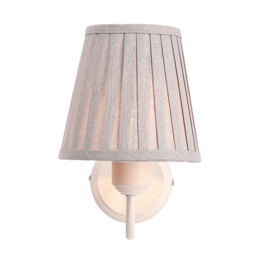 Sienas lampa FIREZ 1xE27/40W/230V balta/pelēka