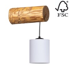 Sienas lampa FORESTA 1xE27/25W/230V priede - FSC sertifikāts