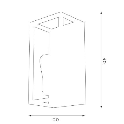 Sienas lampa FRAME 2xE27/60W/230V