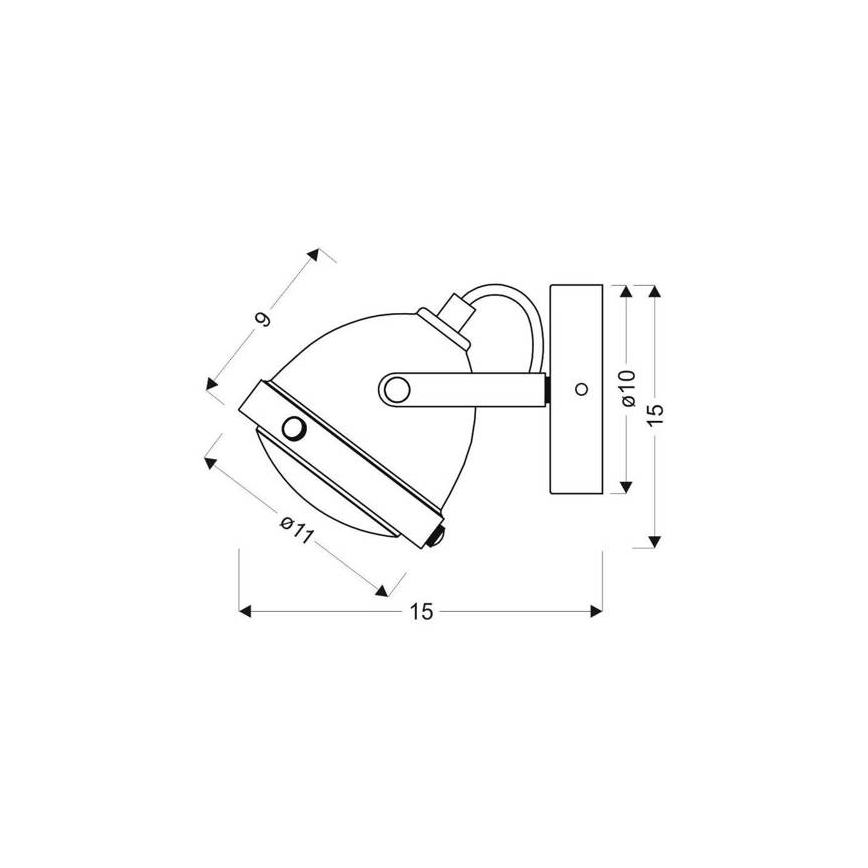 Sienas lampa FRODO 1xGU10/40W/230V