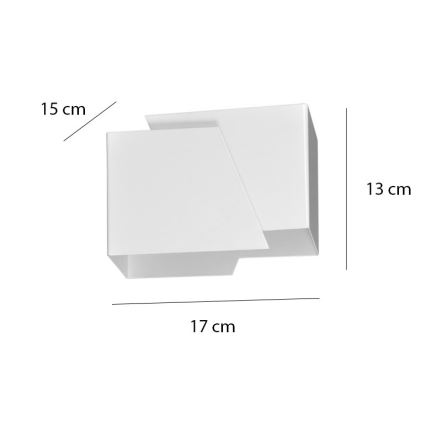 Sienas lampa FROST 1xG9/8W/230V balta
