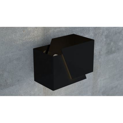Sienas lampa FROST 1xG9/8W/230V melna