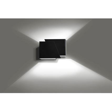 Sienas lampa FROST 1xG9/8W/230V melna
