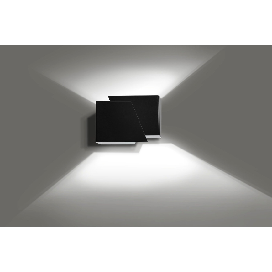 Sienas lampa FROST 1xG9/8W/230V melna