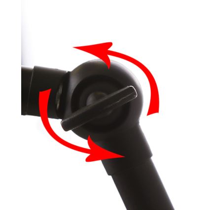 Sienas lampa FUNDO 1xE27/40W/230V melna/zeltaina
