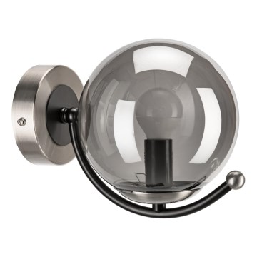 Sienas lampa GEORGIA 1xE14/5W/230V matēts hroms/dūmakains