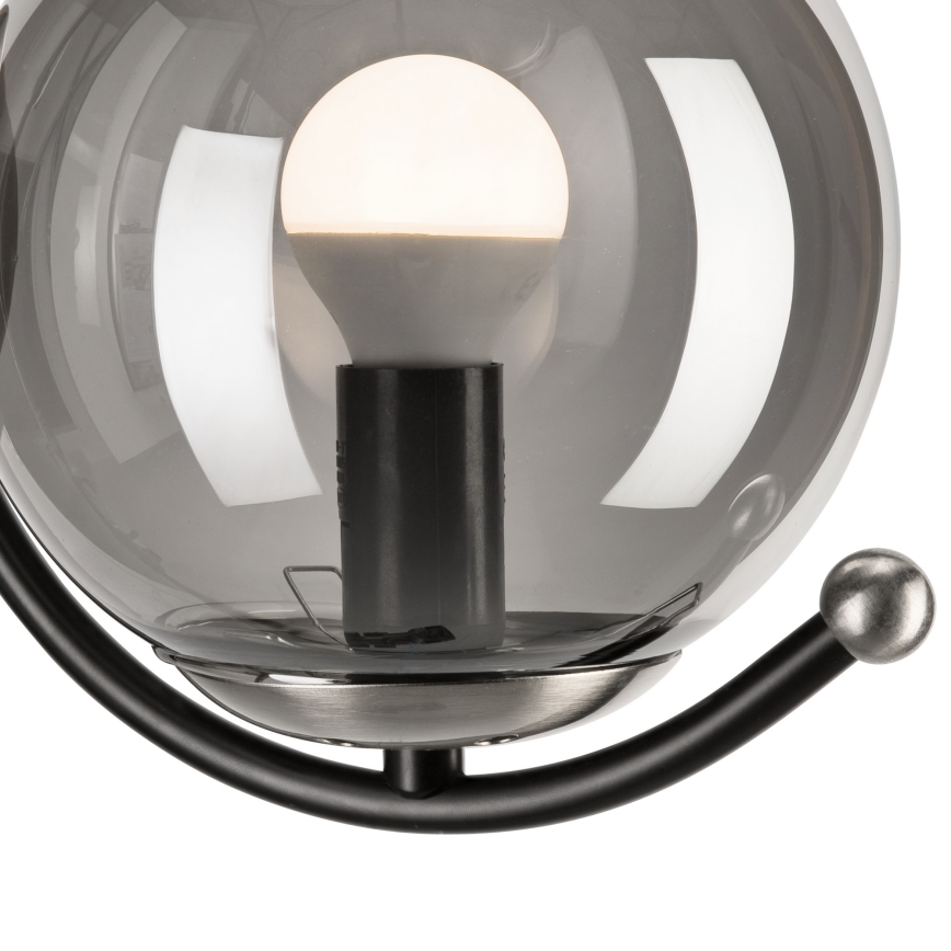 Sienas lampa GEORGIA 1xE14/5W/230V matēts hroms/dūmakains