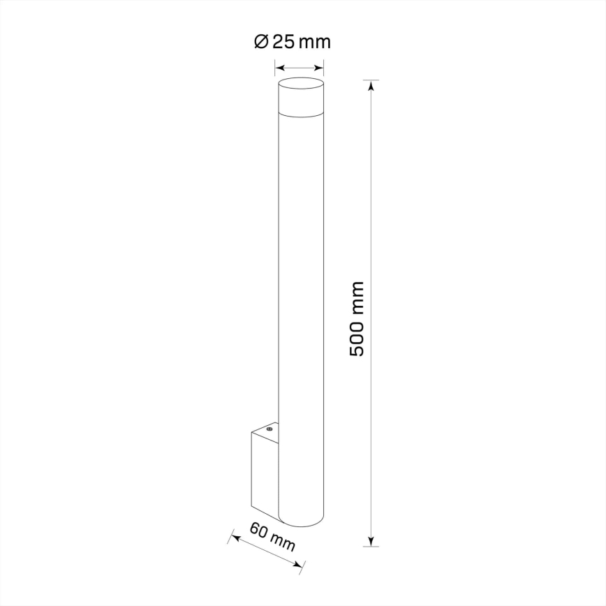 Sienas lampa GLAM 1xG9/8W/230V melna