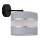 Sienas lampa HELEN 1xE27/15W/230V pelēka/melna