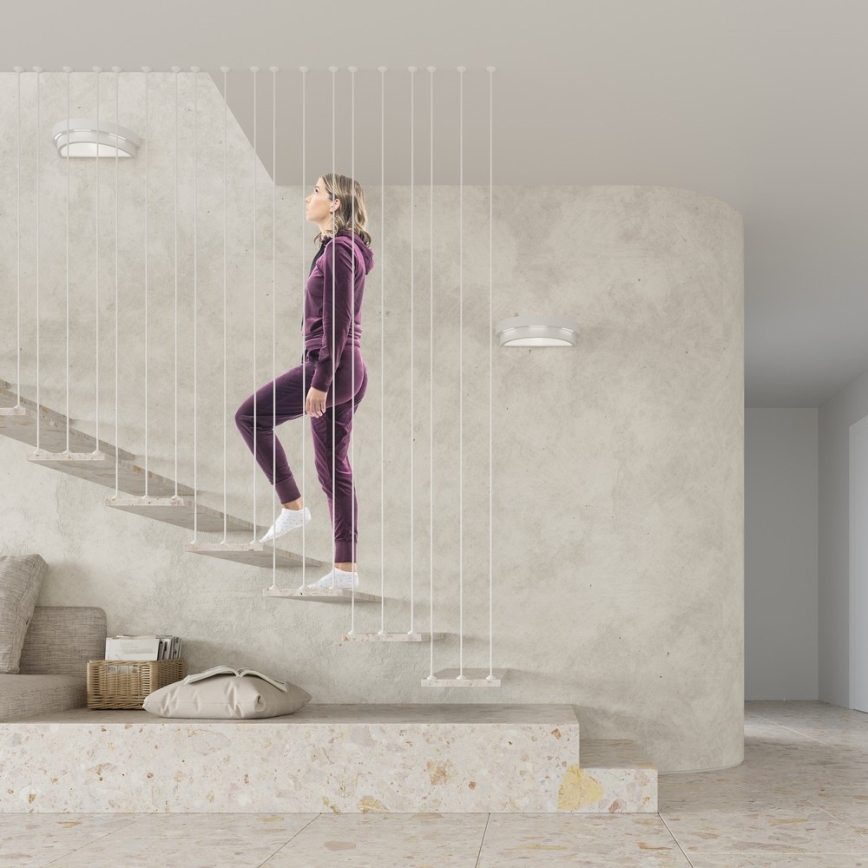 Sienas lampa HELIOS 1xE27/60W/230V, balta