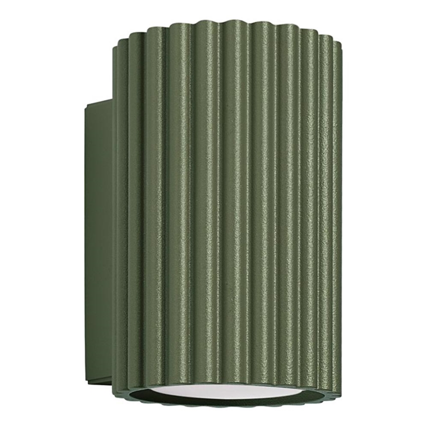 Sienas lampa KARBON 1xGU10/10W/230V zaļa
