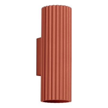 Sienas lampa KARBON 2xGU10/10W/230V sarkana