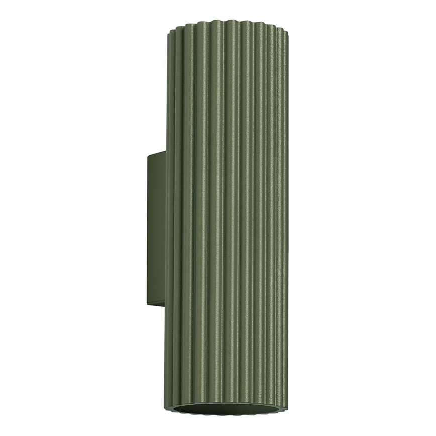 Sienas lampa KARBON 2xGU10/10W/230V zaļa