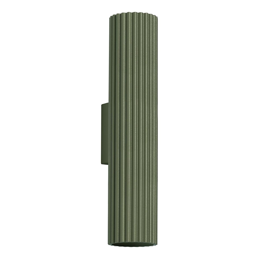 Sienas lampa KARBON 2xGU10/10W/230V zaļa