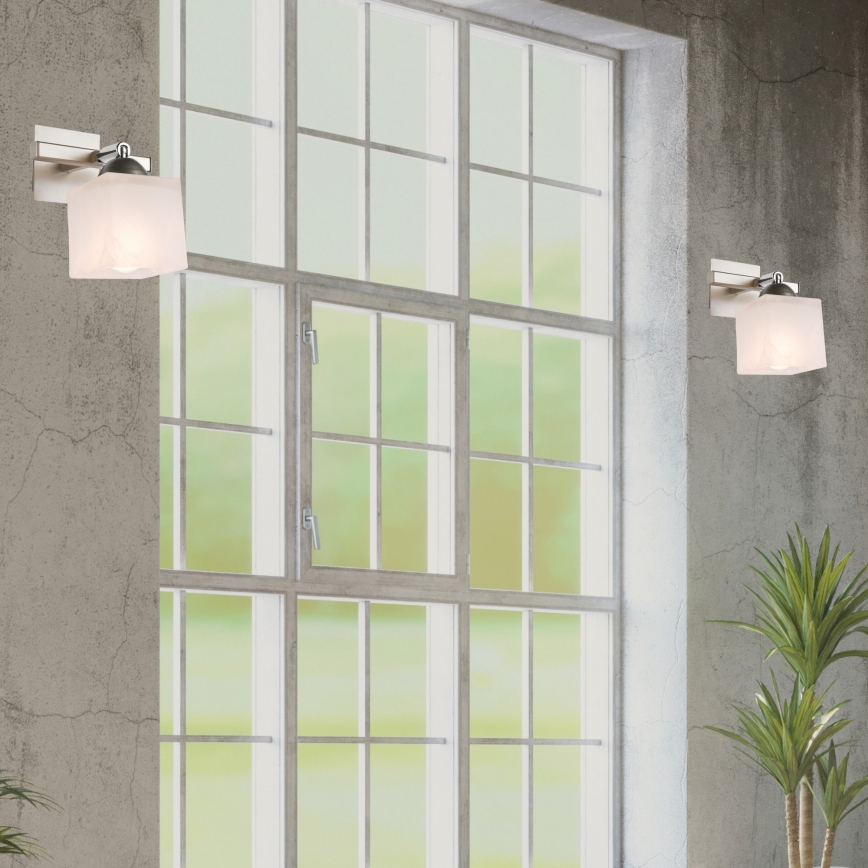 Sienas lampa KLARA 1xE14/40W/230V matēts hroms