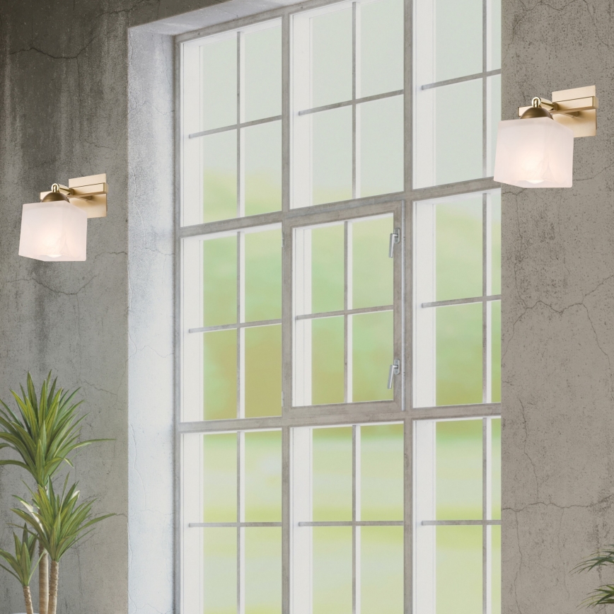 Sienas lampa KLARA 1xE14/40W/230V zelta