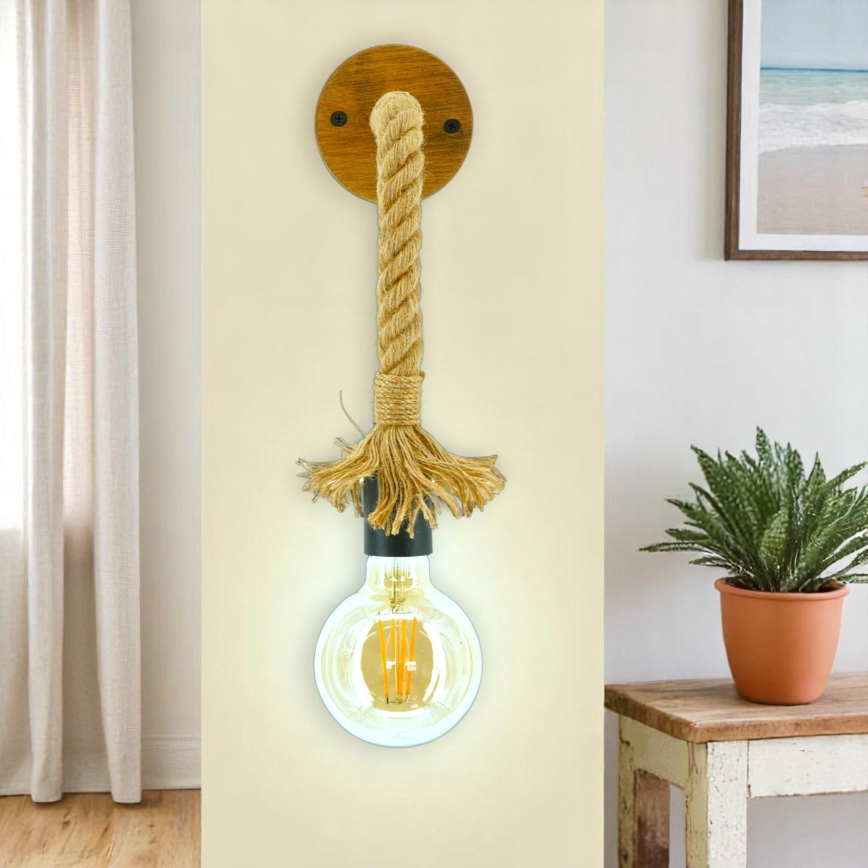 Sienas lampa KOS 1xE27/60W/230V dižskābardis