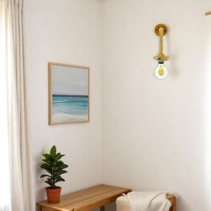 Sienas lampa KOS 1xE27/60W/230V dižskābardis