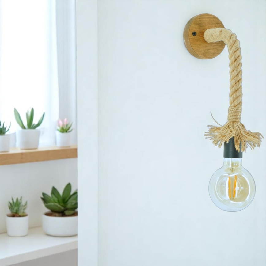 Sienas lampa KOS 1xE27/60W/230V dižskābardis
