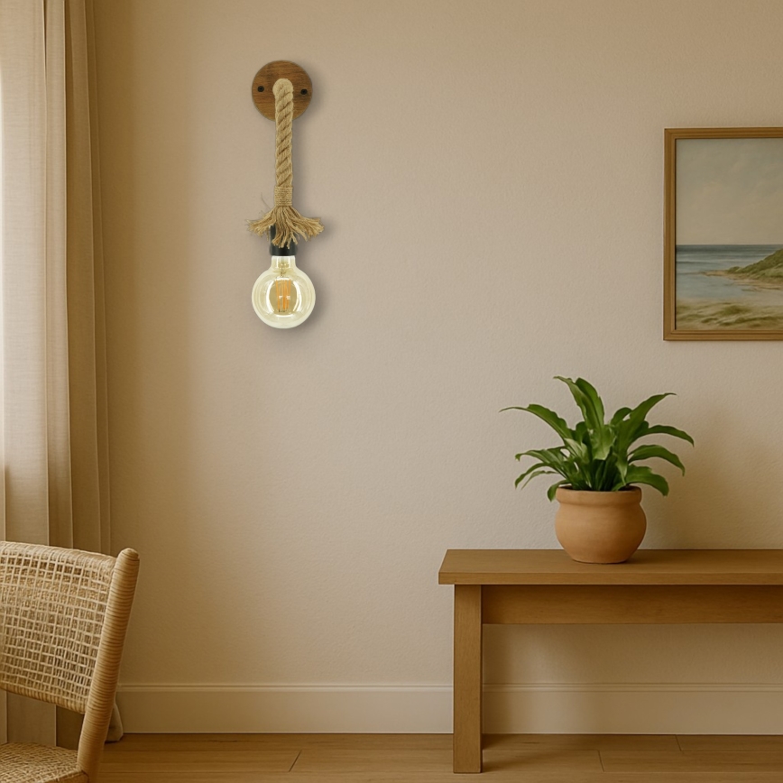Sienas lampa KOS 1xE27/60W/230V dižskābardis