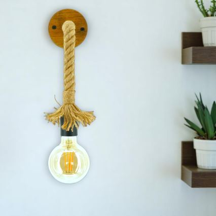 Sienas lampa KOS 1xE27/60W/230V dižskābardis