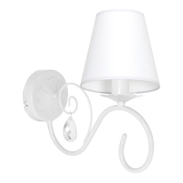Sienas lampa LAURA 1xE14/60W/230V balts