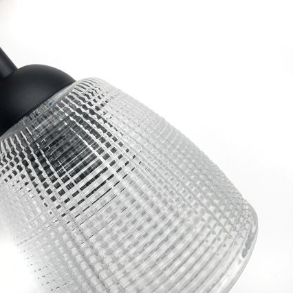 Sienas lampa LEANDRA 1xE27/15W/230V ozola/melna