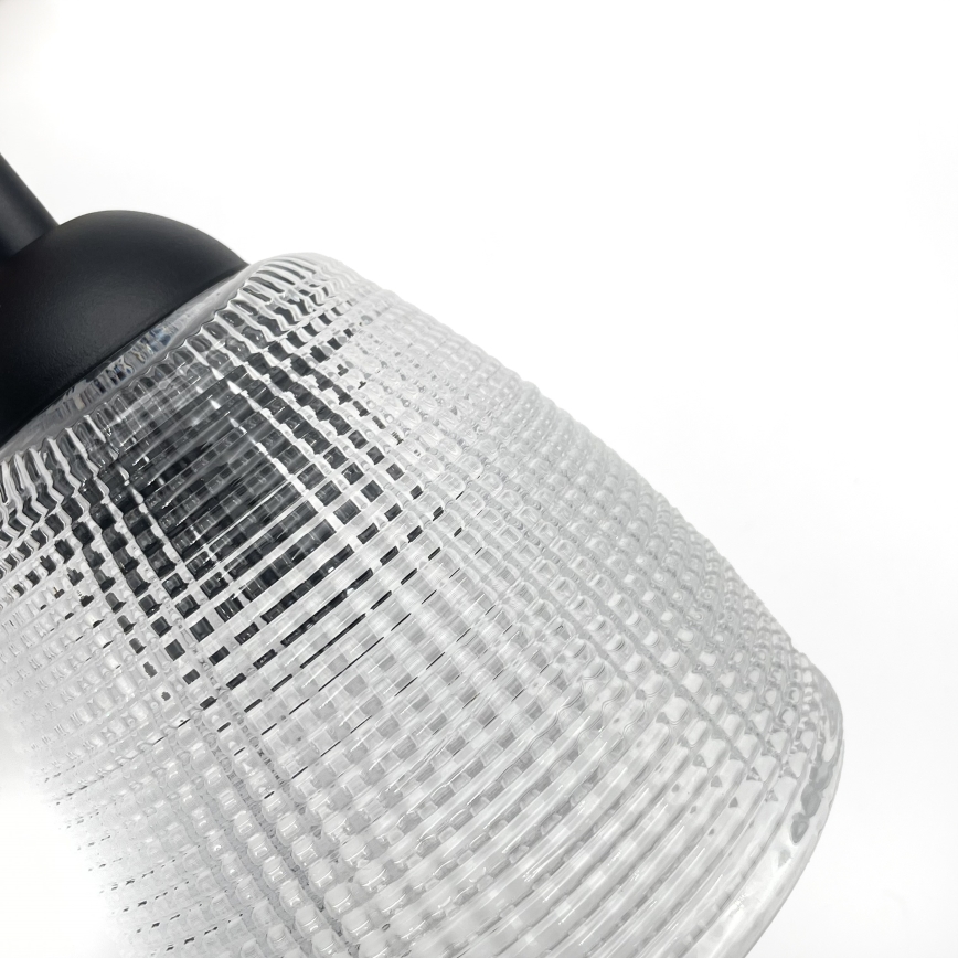 Sienas lampa LEANDRA 1xE27/15W/230V ozola/melna