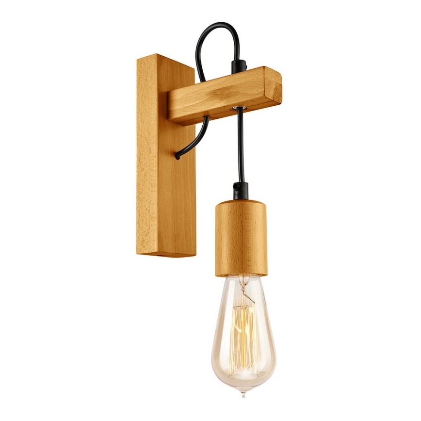 Sienas lampa LEON 1xE27/60W/230V dižskābardis