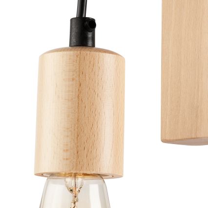 Sienas lampa LEON 1xE27/60W/230V dižskābardis
