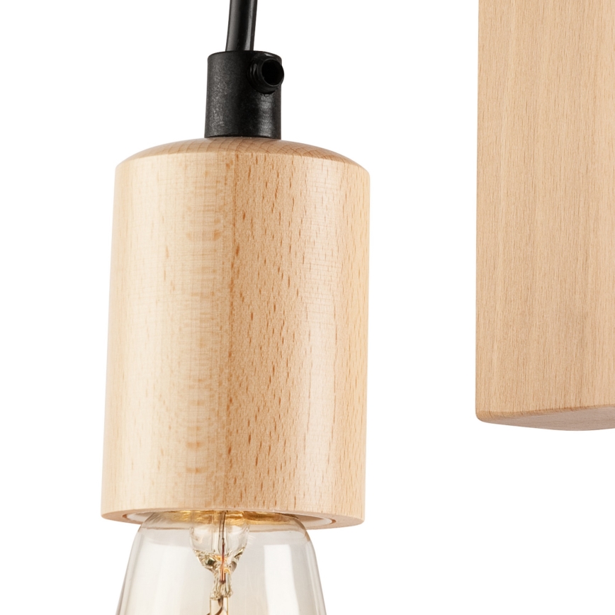 Sienas lampa LEON 1xE27/60W/230V dižskābardis