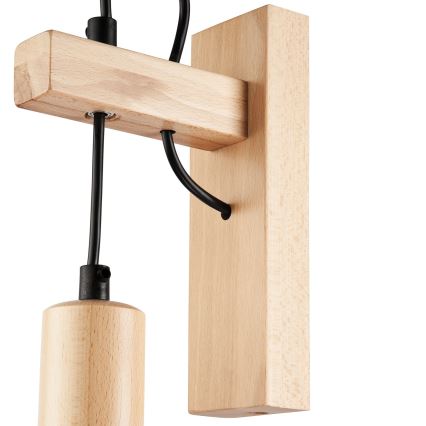 Sienas lampa LEON 1xE27/60W/230V dižskābardis