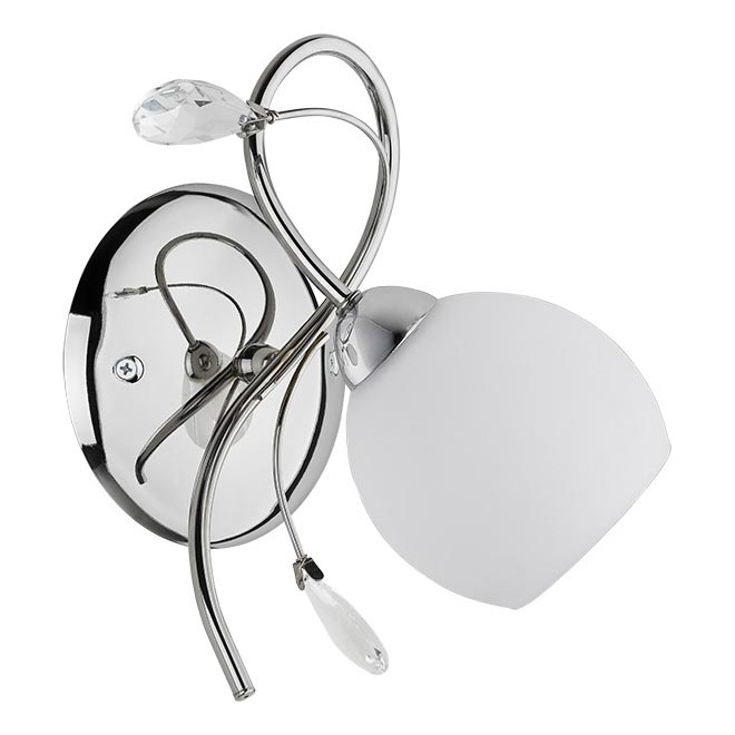 Sienas lampa LIVIA 1xE14/10W/230V spīdīgi hromēts