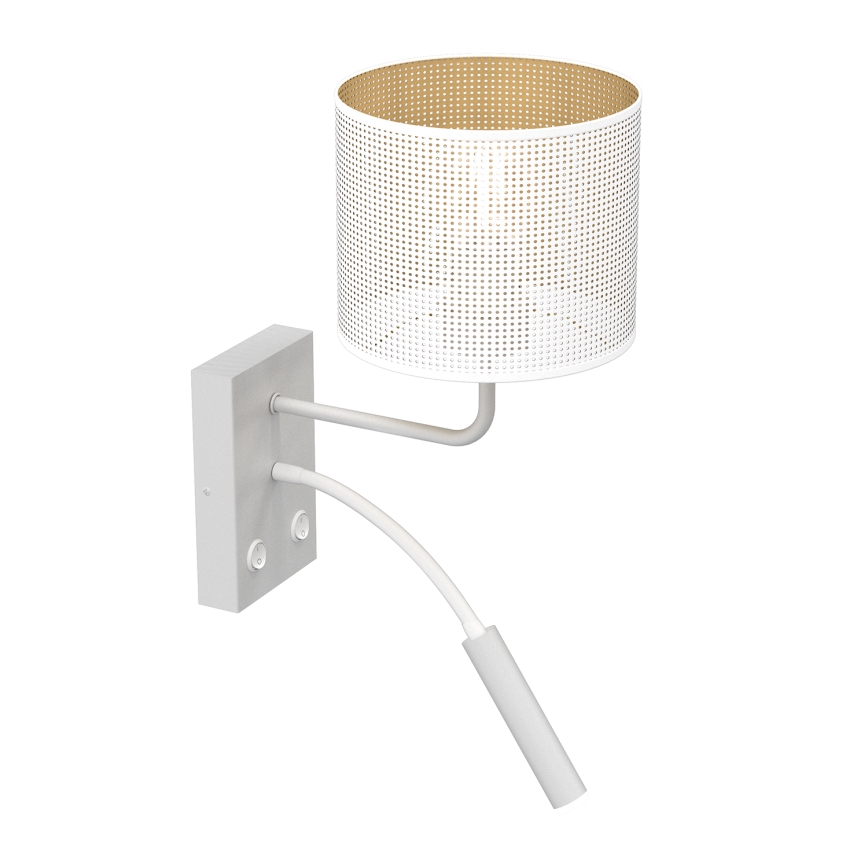 Sienas lampa LOFT SHADE 1xE27/60W+1xG9/8W/230V balta/zelta