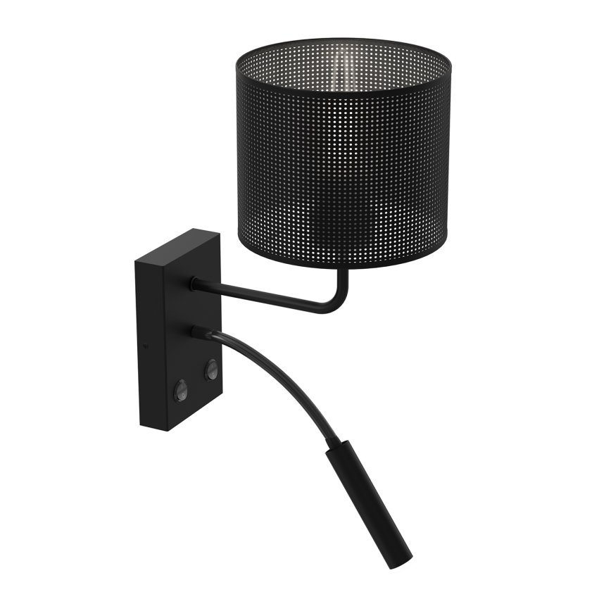 Sienas lampa LOFT SHADE 1xE27/60W+1xG9/8W/230V melna