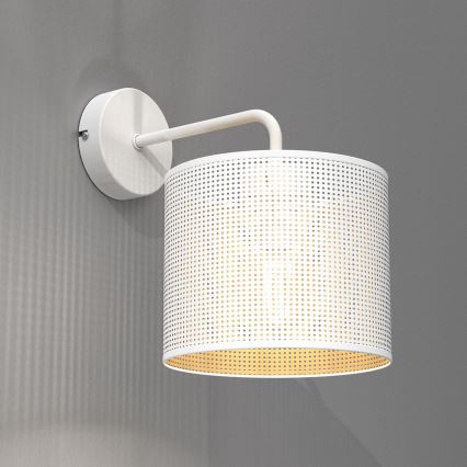 Sienas lampa LOFT SHADE 1xE27/60W/230V balta/zelta