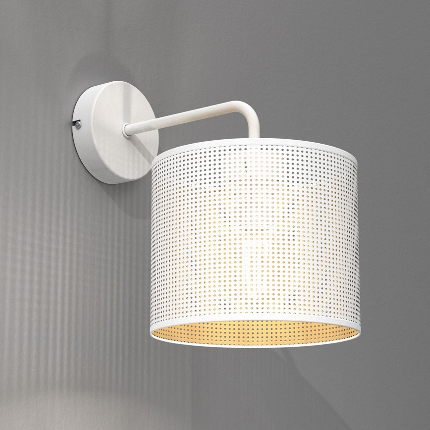 Sienas lampa LOFT SHADE 1xE27/60W/230V balta/zelta