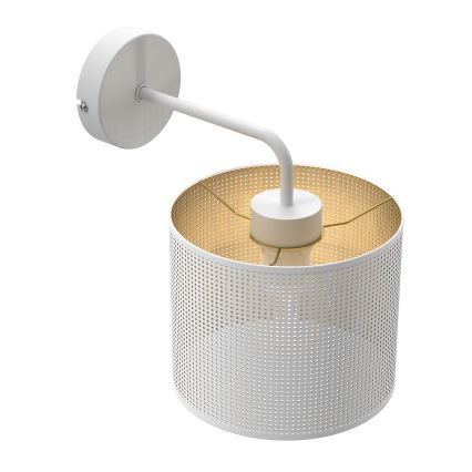 Sienas lampa LOFT SHADE 1xE27/60W/230V balta/zelta