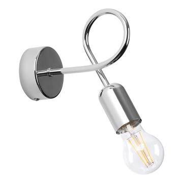 Sienas lampa LOOP 1xE27/15W/230V spīdīgi hromēts