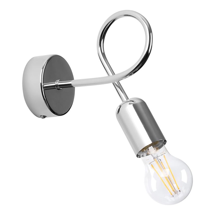 Sienas lampa LOOP 1xE27/15W/230V spīdīgi hromēts