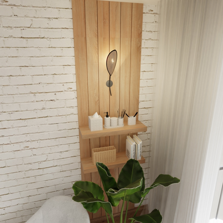 Sienas lampa LOTUS 1xE14/10W/230V melna/bēša