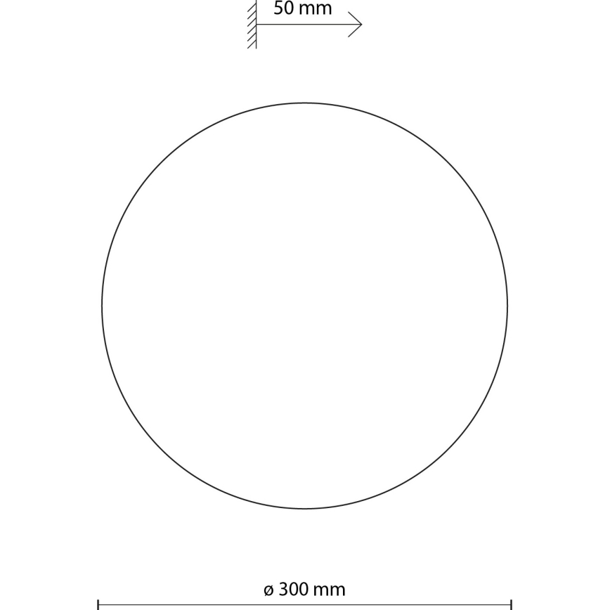 Sienas lampa LUNA 3xG9/8W/230V d. 30 cm bēša