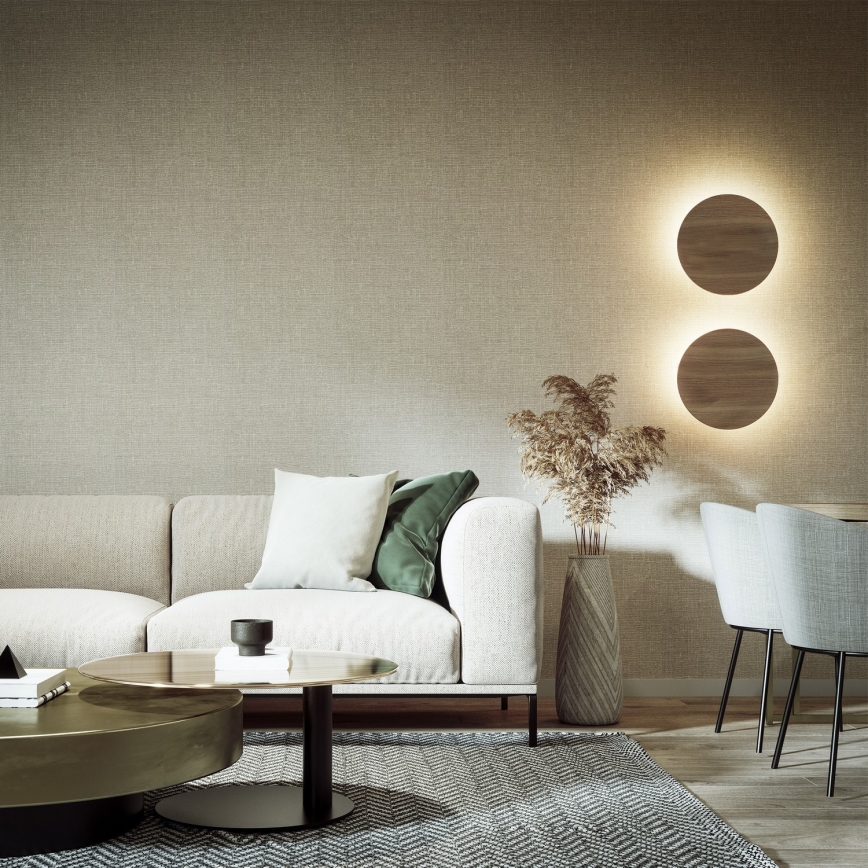 Sienas lampa LUNA 4xG9/8W/230V d. 40 cm brūna