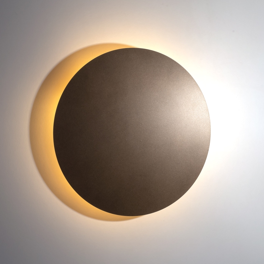 Sienas lampa LUNA 4xG9/8W/230V d. 40 cm brūna