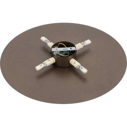Sienas lampa LUNA 4xG9/8W/230V d. 40 cm brūna