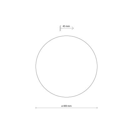 Sienas lampa LUNA 4xG9/8W/230V d. 40 cm pelēka