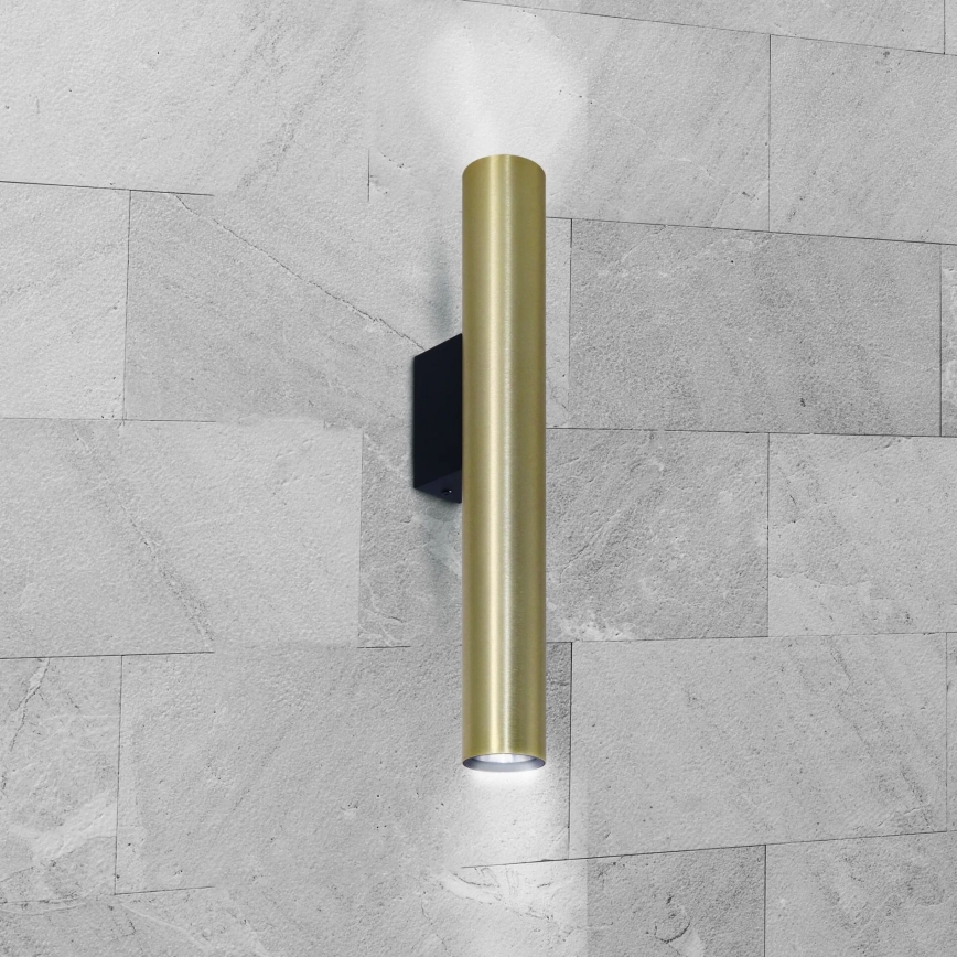 Sienas lampa LUNGOMARE 2xGU10/10W/230V zelta