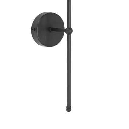 Sienas lampa MADELA 1xE14/40W/230V džuta/melna